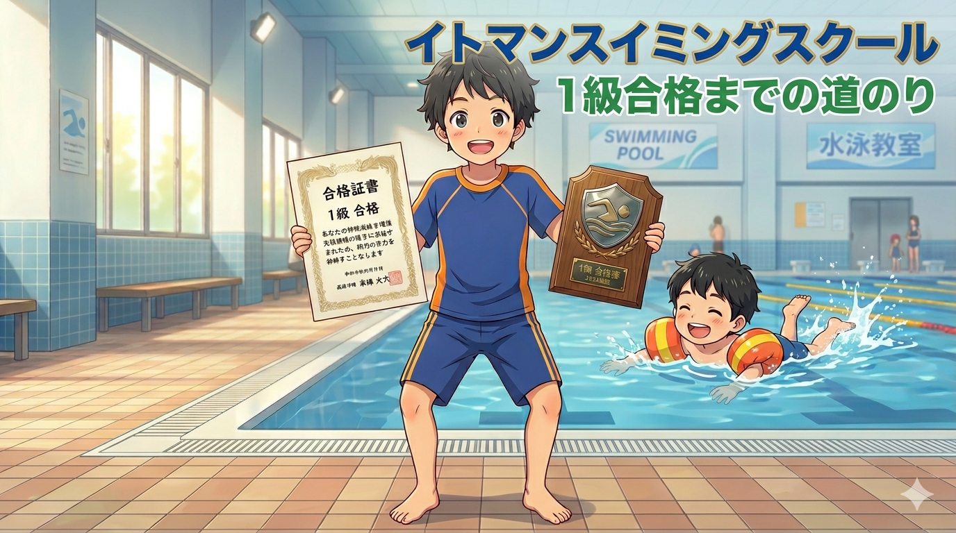 イトマンスイミングスクール１級合格