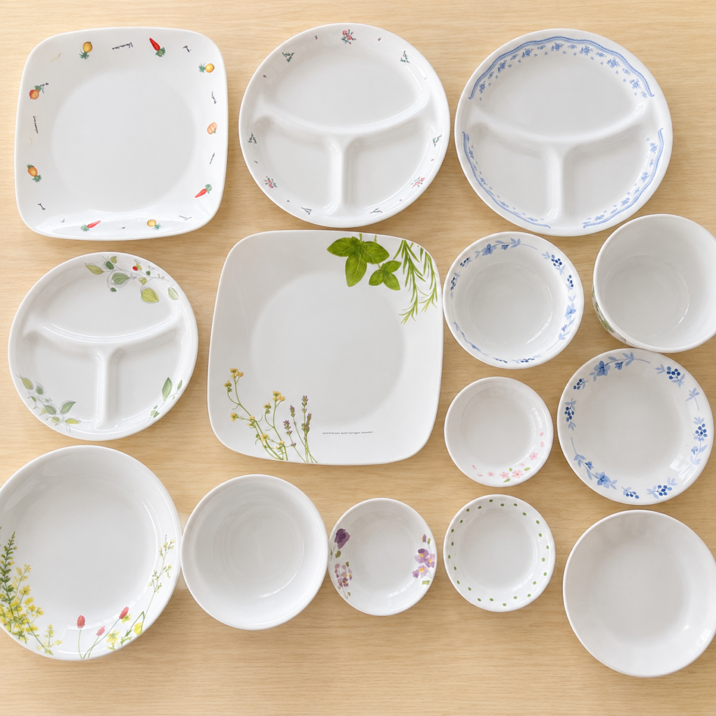 コレール食器を集めた画像